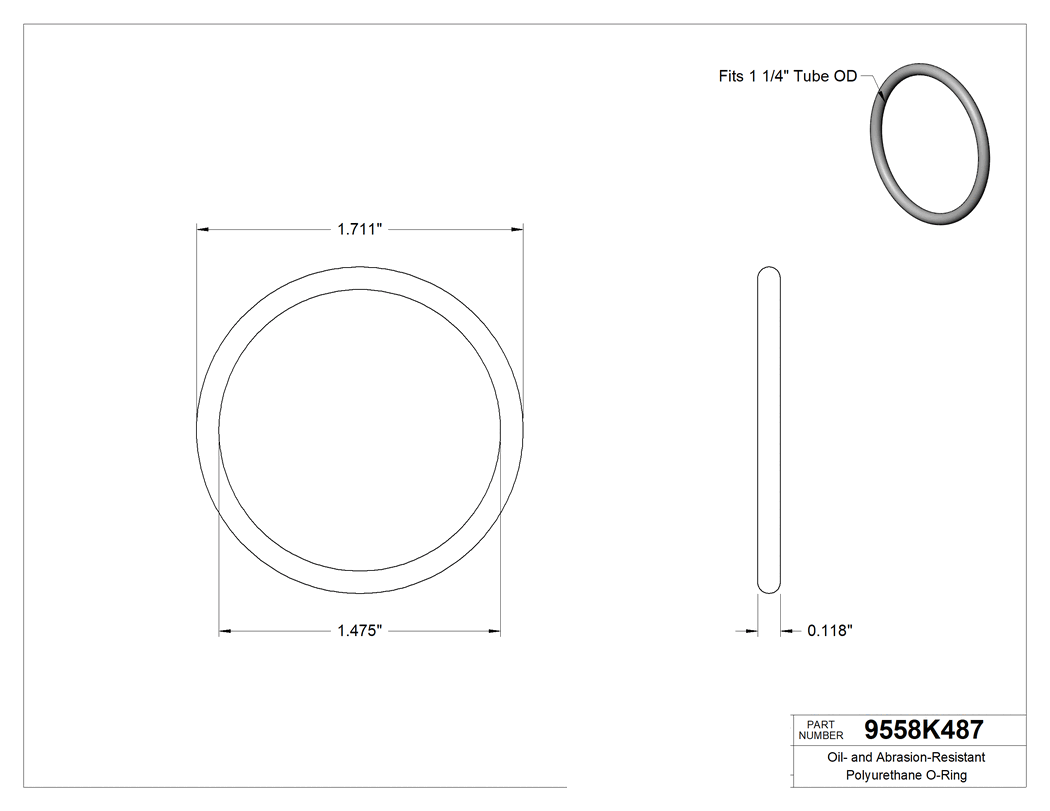 Technical drawing - 9558K487